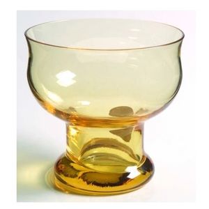 Vintage LENOX Clarion Yellow Blown Crystal Champagne Tall Sherbet Glass